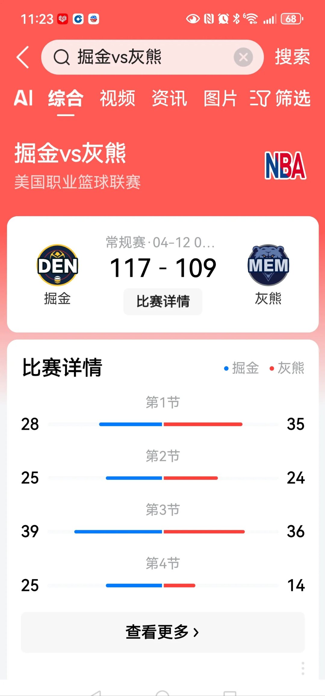  Ming连续三场比赛得分超过比分优势明显，快船挑战极限！